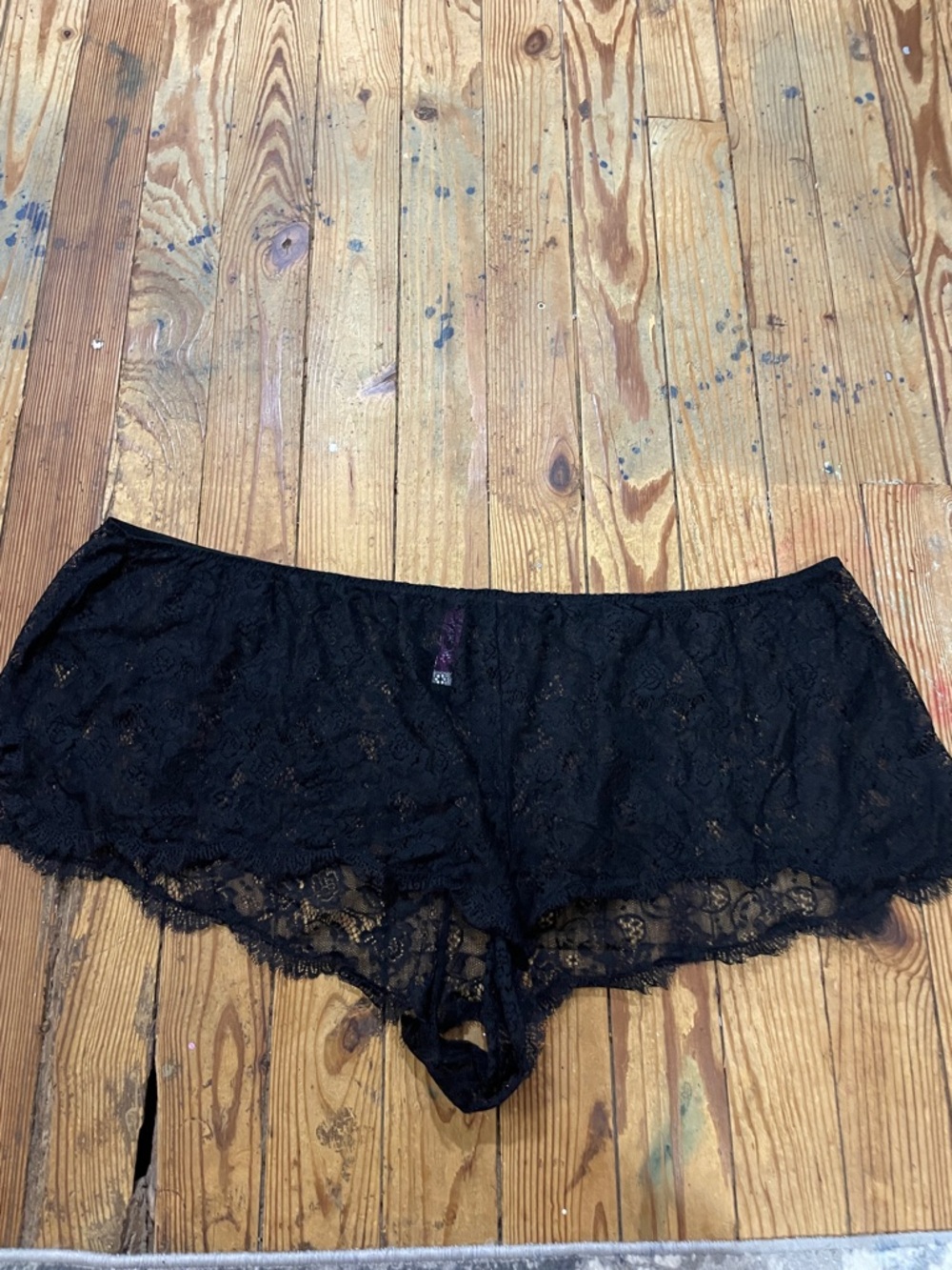 Adore Me Black Lace Hipster Briefs